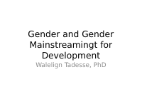 Gender and Gender Mainstreamingt for Development.pptx